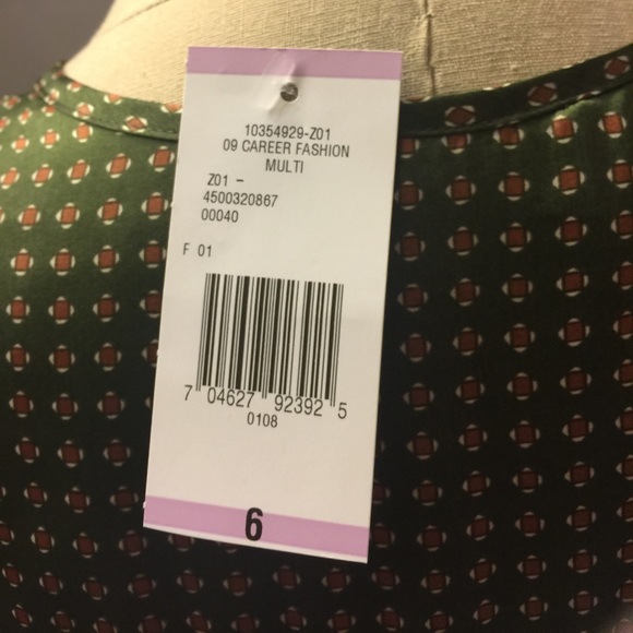 New jones NY work blouse shirt NWT ๐ FINAL PRICE - Picture 7 of 8